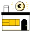 Info icon mit Haus und Eurozeichen